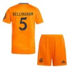 Camisola + Calções Real Madrid Bellingham 5 Criança Equipamento 2ª 24/25